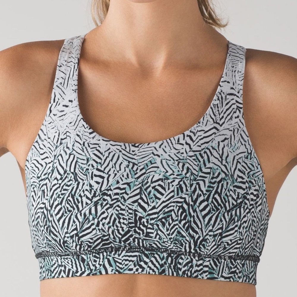 Lululemon Energy Bra (Nulux) Patterned Sports Bra